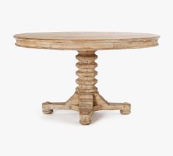 Carter Round Reclaimed Pine Pedestal Dining Table