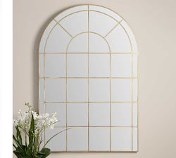 Alice Arched Windowpane Mirror