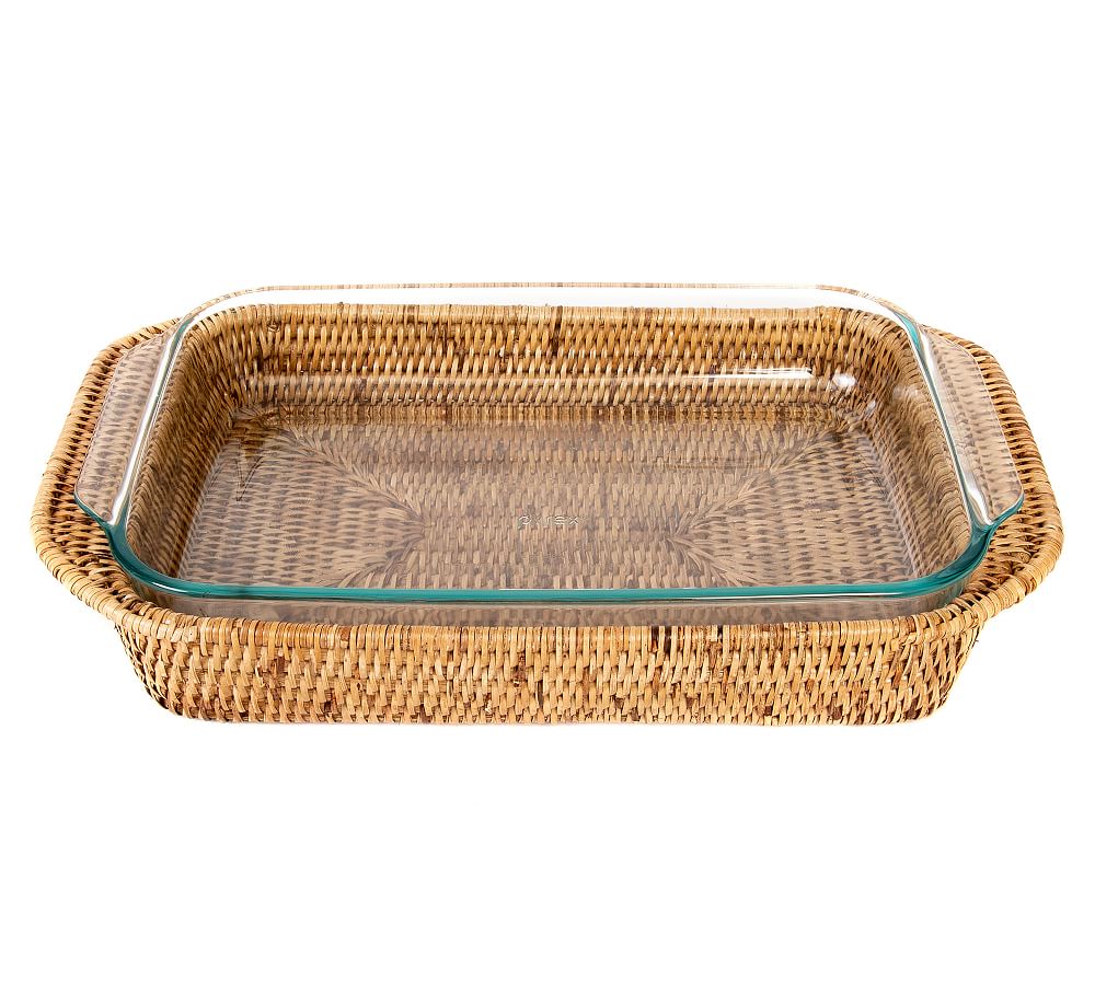 Tava Handwoven Rattan Rectangular Baker