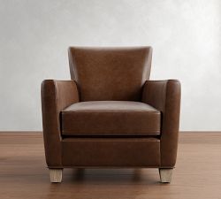 Irving Square Arm Leather Chair