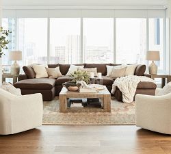 Dream Wide Arm Double Chaise Sectional (154&quot;&ndash;174&quot;)