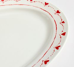 Painted Hearts Serving Platter