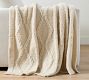 Diamond Cable Knit Throw