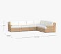 Huntington Wicker 6-Piece Slope Arm Outdoor Sectional (128&quot;)