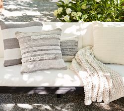 Carlow Textured Outdoor Lumbar Pillow