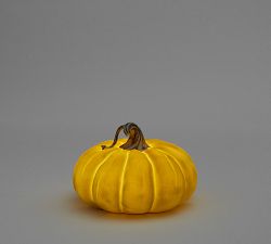 Lit Faux Pumpkin