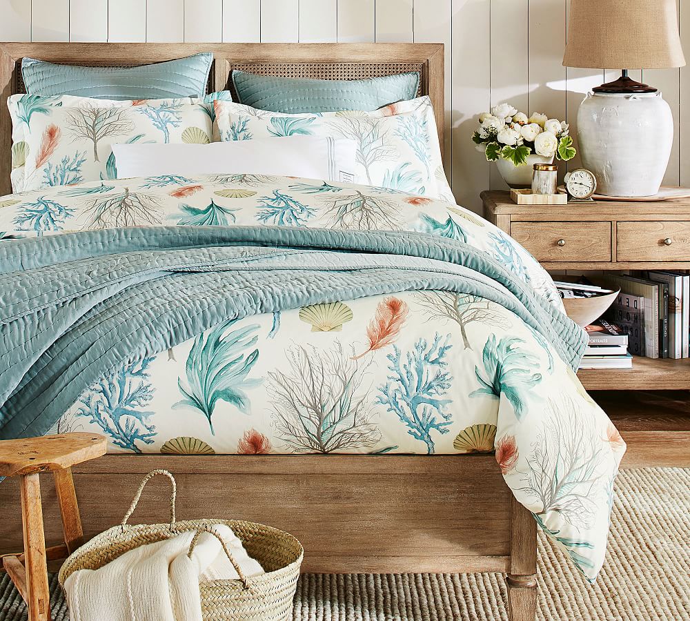 Del Mar Coastal Percale Duvet Cover