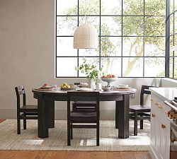 Folsom Round Storage Extending Dining Table (54&quot;-72&quot;)