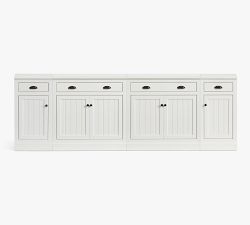 Aubrey Media Console with Open Cabinets (108&quot;)