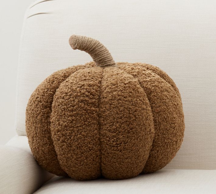 2 Pottery Barn Halloween retailer Cozy Pumpkin Pillow