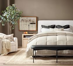Maison Leather Backless Bench (64&quot;)