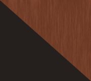 Walnut and Black 62" Wood and Metal Floor Lamp