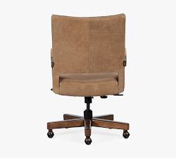 Correy Leather Swivel Desk Chair