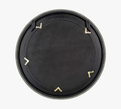 Faux Shagreen Round Mirror - 36&quot;
