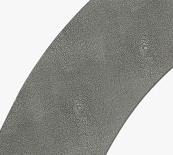 Faux Shagreen Round Mirror - 36&quot;