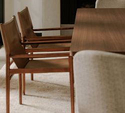 Calvin Leather Dining Armchair
