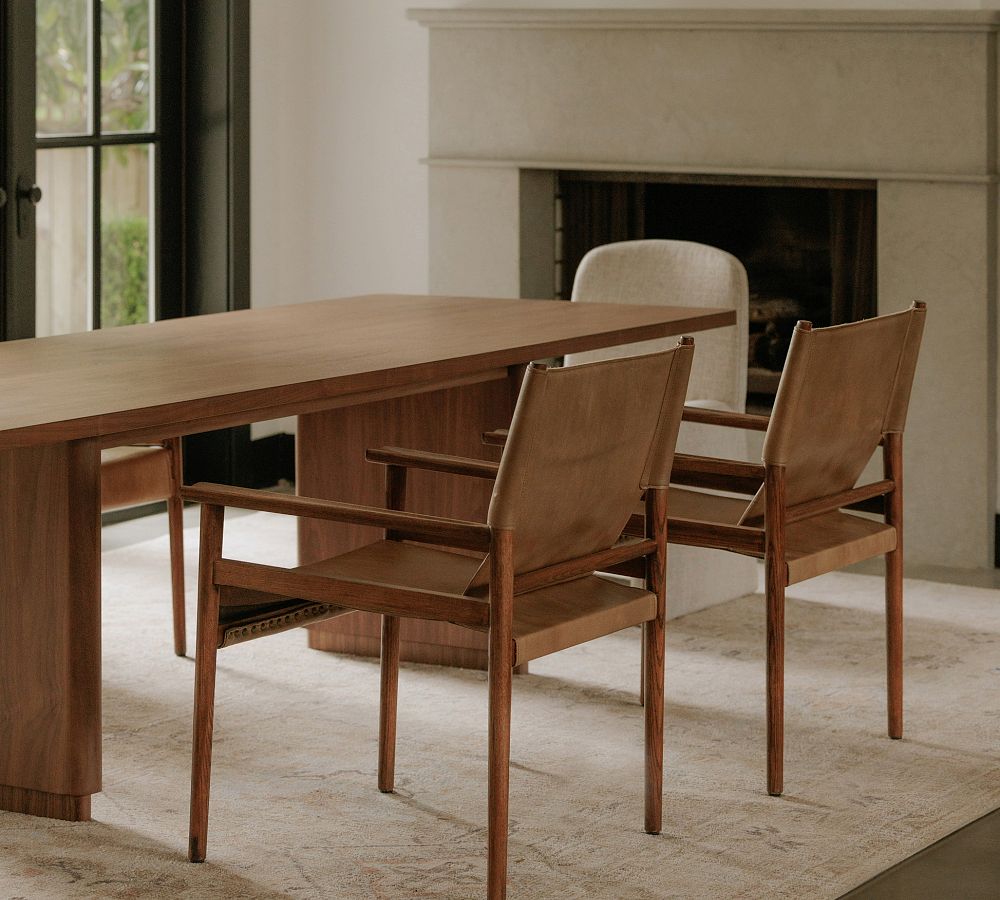 Calvin Leather Dining Armchair