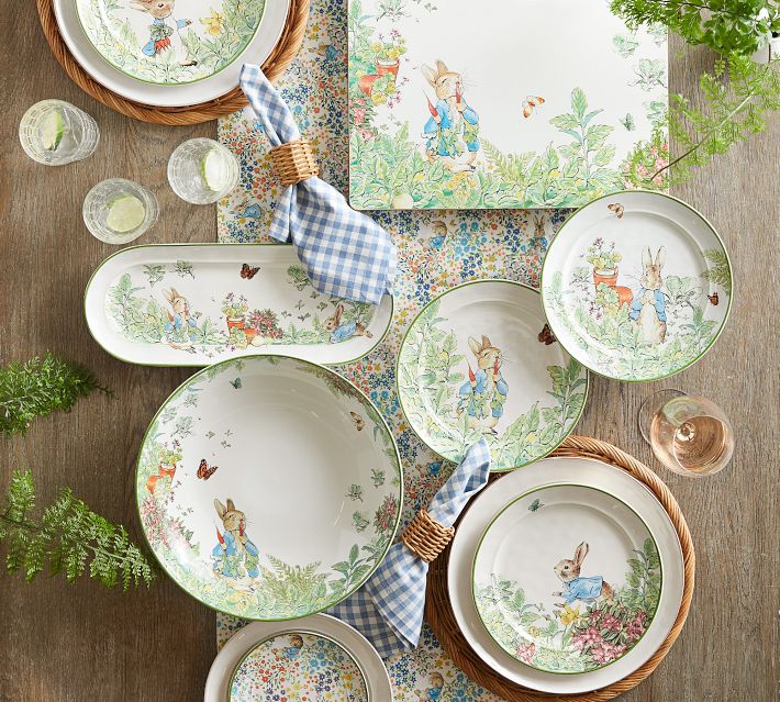 Deals Beatrix Potter 4 Peter Rabbit Salad Plates