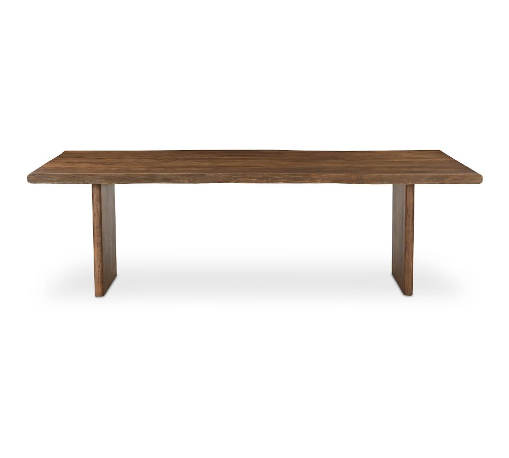 Adina Large Brown Solid Acacia Wood Dining Table