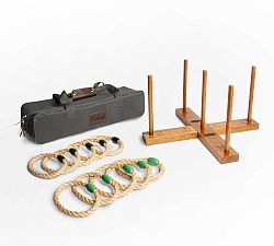 Handmade Wood Ring Toss Set