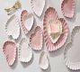 Heirloom Scalloped Heart Stoneware Appetizer Plates - Set of 4