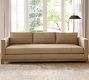 Jake Leather Seadrift Wood Base Sofa (63&quot;&ndash;120&quot;)