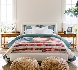 Eyelet Organic Percale Sham
