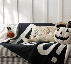 Gus the Ghost with Pumpkin Pillow