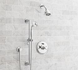 Warby Cross Handle Pressure Balanced Shower Set with Handshower