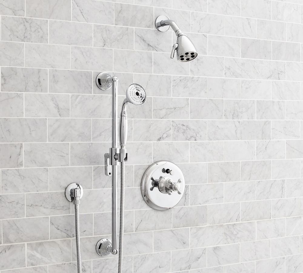 Warby Cross Handle Pressure Balanced Shower Set with Handshower