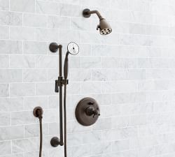 Warby Cross Handle Pressure Balanced Shower Set with Handshower