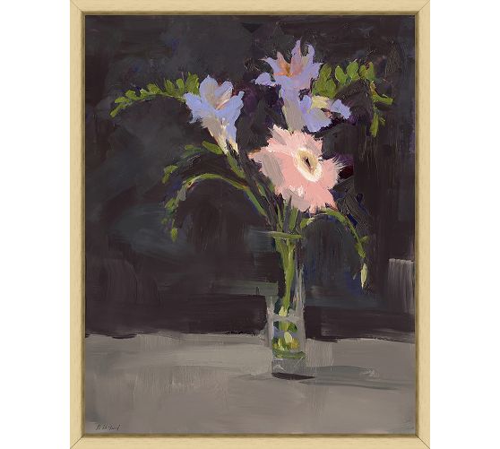 Mixed Florals Still Life Framed Canvas