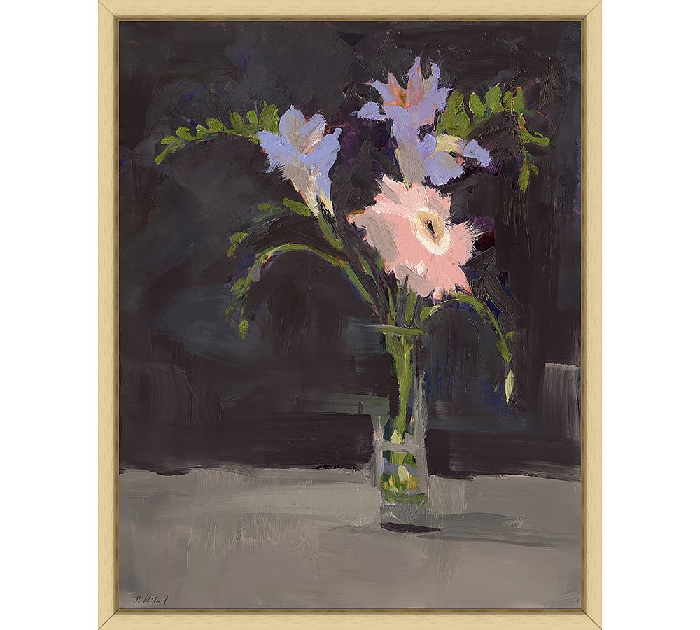 Mixed Florals Still Life Framed Canvas