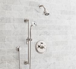 Warby Cross Handle Pressure Balanced Shower Set with Handshower