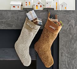 Cozy Teddy Faux Fur  Stockings