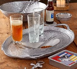Rope Recycled Aluminum Serving Tray