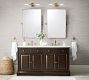 Cooper Ribbed Glass Double Tube Sconce (20&quot;)