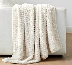 Open Box: Diamond Ridge Faux Fur Throw