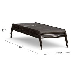 Torrey Wicker Stackable Outdoor Single Chaise Lounge, Set of 2