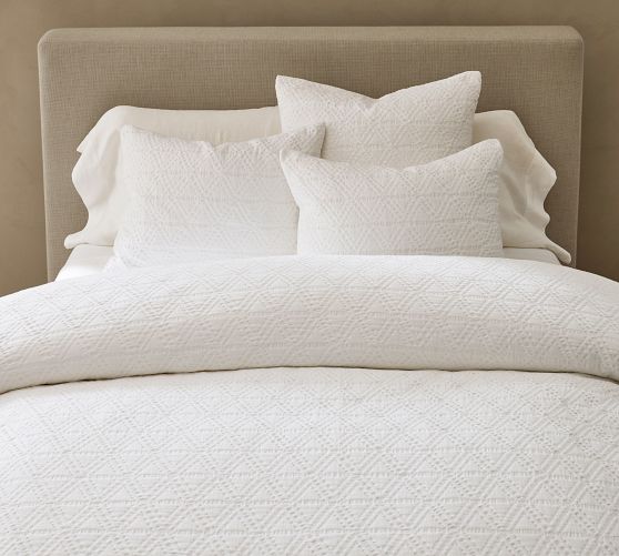 Cotton Matelasse Bedding Pottery Barn