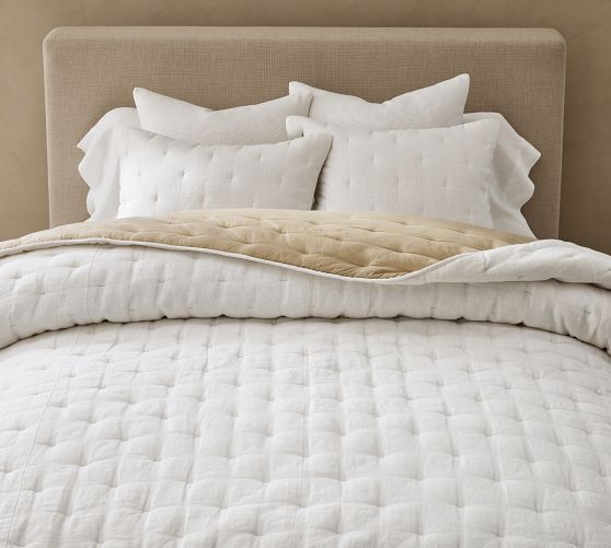 Pottery barn white quilt discount
