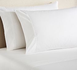 Pottery Barn 1000 Thread-Count store Sateen QUEEN Sheet Set, White Retail $249