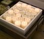 Unscented Filled Glass Votive Candles, Set of 16