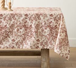 Sorrel Toile Organic Cotton Tablecloth