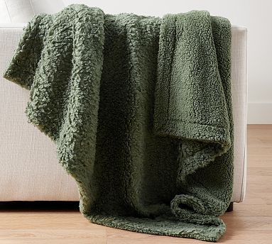 Fireside Cozy Sherpa Reversible Throw Blanket - Tabasco shops Brown