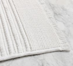 Fringe Textured Bath Mat