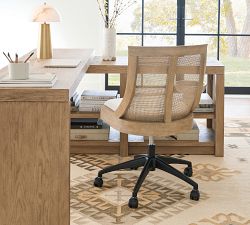 Bennett Upholstered Swivel Desk Chair