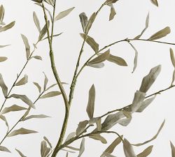 Faux Potted Faded Olive Tree