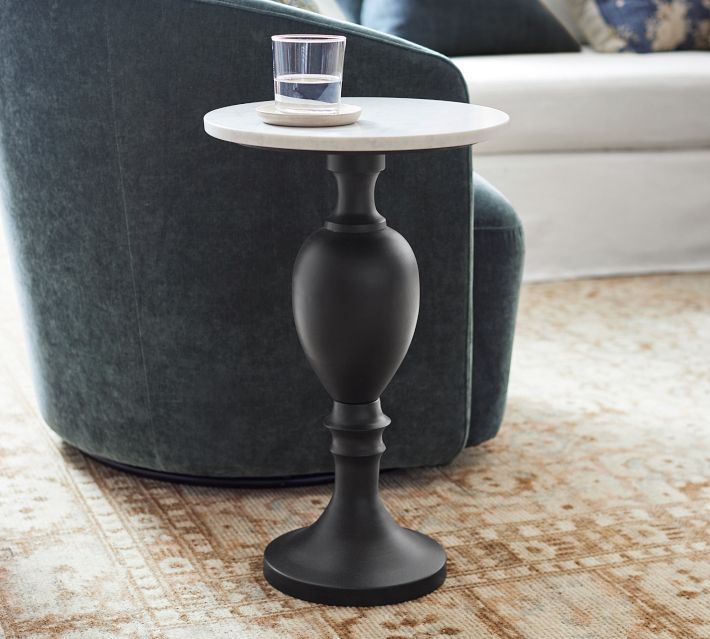 Chapman Round Marble Accent Table 14