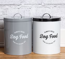 Dog Food Tin, Gray - 140oz